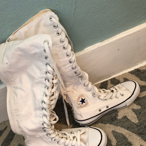 cool white converse